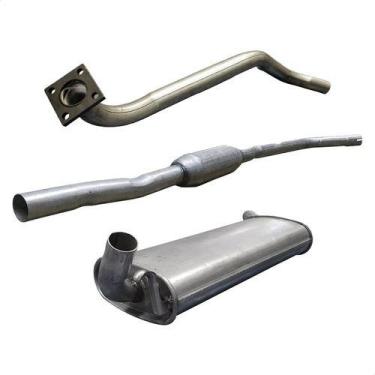 Imagem de Kit Escap Tubo Motor + Abafador + Traseiro Passat 1.5 85 88 - ScapJá