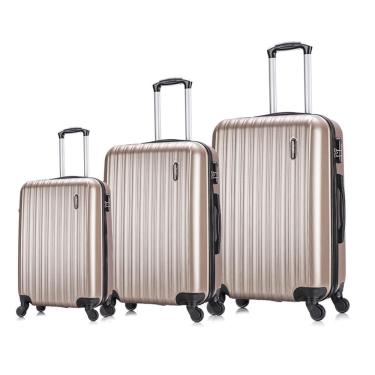 Imagem de Conjunto malas de viagem Londres P, M e G Swiss Move Champagne