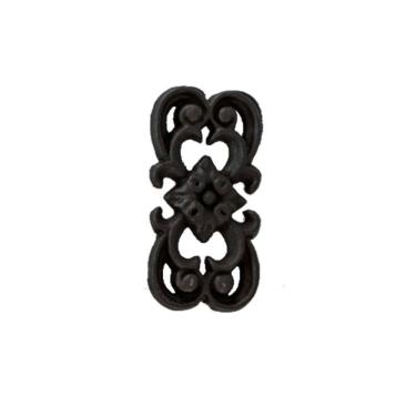 Imagem de Florão Ornamento Grade em Ferro Fundido Decoração N01 17x8cm
