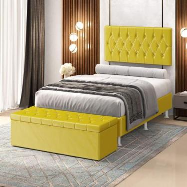 Imagem de Kit Painel Centaurus 160 e Calçadeira Sagitarius Veludo Aradecor, Amar