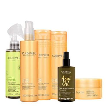 Imagem de Kit Cadiveu Professional Nutri Glow Shampoo Condicionador Máscara Fluí