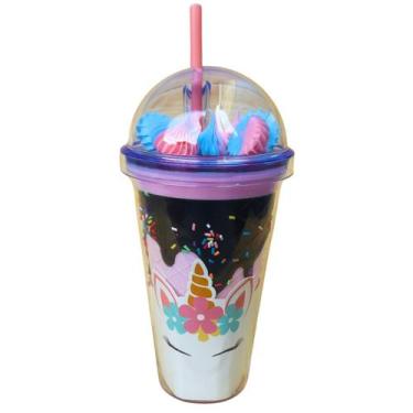 Imagem de copo unicornio canudo tampa RD1315 - shopmanu, sortidos