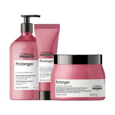 Imagem de Kit L'Oréal Pro Serie Exp Pro Longer - Sh E Másc E Leave-In - Loreal P