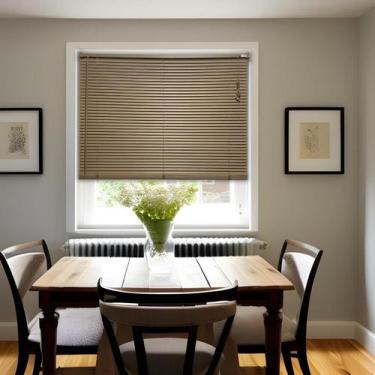 Imagem de Persiana Horizontal PVC Café 100 (L) x 220 (A) Lâminas Resistentes Fle