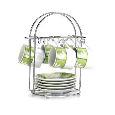 Imagem de Suporte Porta Xícaras E Pires De Metal - Cozinha Escritório  - STORE