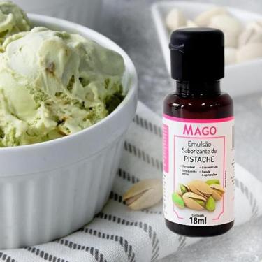 Imagem de Emulsão Saborizante De Pistache 18ml Mago Para Realçar Sabor Massas Cu