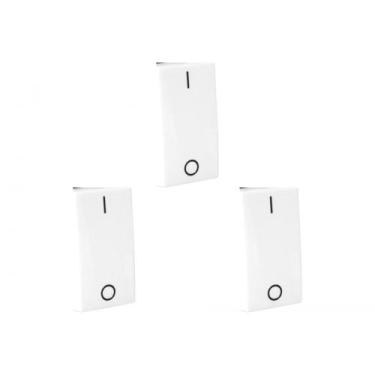 Imagem de Kit C/3 - Modulo Pial Pop Branco 1 Simples Bipolar 10A Lg...