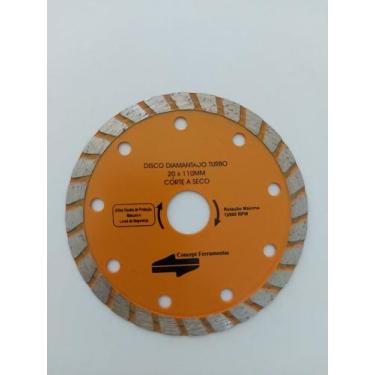 Imagem de DISCO DIAMANTADO TURBO CONCEPT PARA CORTE A SECO 20x110mm