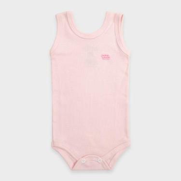Imagem de Body Cavado Bebê em Malha Lisa - Baby Duck, RN, Rosa