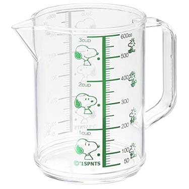 Imagem de OSK Copo de medição Snoopy (Grande) Capacidade de escala 600 ml (600 ml)