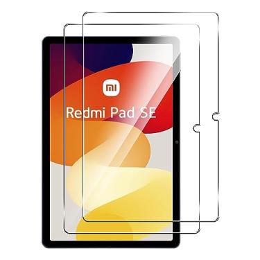 Imagem de Suttkue Película protetora de tela para Xiaomi Redmi Pad SE 11 polegadas, dureza 9H, antiarranhões, vidro temperado, compatível com capas, antiarranhões, (pacote com 2)