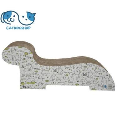 Imagem de Brinquedo Arranhador Pet Star Havai Branco Cat Meow - PetStar, Branco 