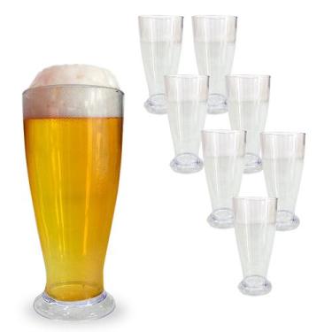 Imagem de Kit 8 Copo Tulipa P/ Chopp Cerveja Acrílico 220ML - LSC