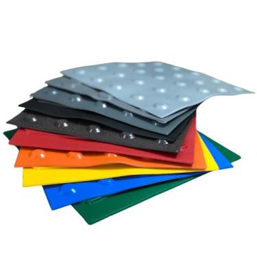 Imagem de Piso Tátil PVC 25x25cm Alerta - Dupla Face - 10 Peças - WAT Acessibili