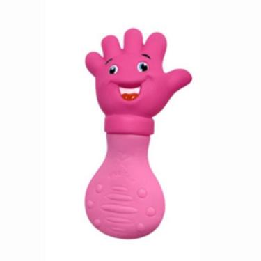 Imagem de Mordedor bebe maozinha mão silicone macio vila toy Rosa