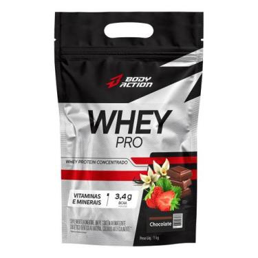 Imagem de Whey Protein Concentrado Pro - 1kg Bodyaction, Chocolate