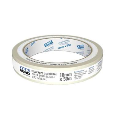 Imagem de Fita Crepe Uso Geral Rolo 18mmx50m - Tekbond