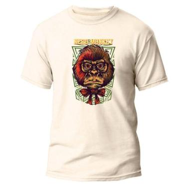 Imagem de Camiseta Algodão Premium Estampa Digital Nerd Monkey Leve - Pavesi, Of