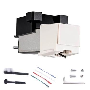 Imagem de Cartucho magnético AT-3600L - Caneta de substituição de agulha fonográfica para toca-discos de DJ, inclui escova de agulha para toca-discos e fios de cartucho de fono