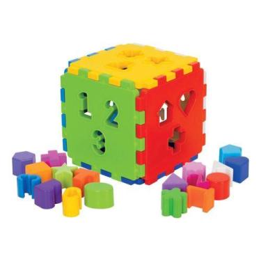 Imagem de Cubo Didático 17x17cm Divertido E Colorido - Mercotoys 