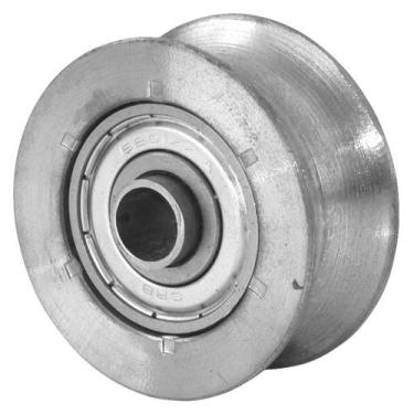 Imagem de Roldana para Portão 70mm Tubo, Maciça de Ferro Fundido com Rolamento -