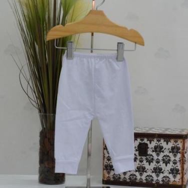 Imagem de Mijão para Bebê Unissex Branco Roupa Infantil Batizado - Rizzicomercio