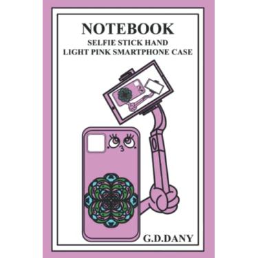 Imagem de NOTEBOOK SELFIE STICK HAND LIGHT PINK SMARTPHONE CASE