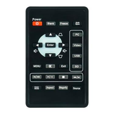 Imagem de ECONTROLLY Controle remoto universal compatível com projetor Viewsonic PLED-W200 PJD5112 PJD5122
