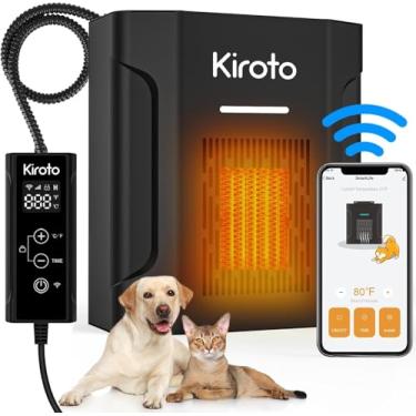 Imagem de Aquecedor de casa de cachorro com controle remoto APP