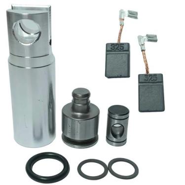 Imagem de Kit Cilindro + Escovas CB-325 P/ Martelete HR2470 - Makita