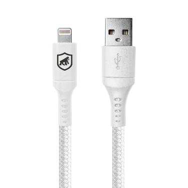 Imagem de Cabo Lightning / USB-A - Survivor - Branco - 1,5M  no Atacado - Caixa Fechada 10 Unidades - Gshield