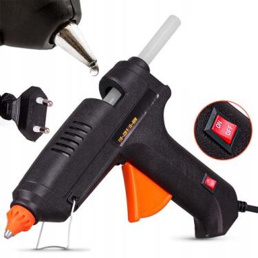 Imagem de Pistola Cola Quente Bivolt Elétrica 60W Para Arte Papelaria