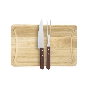 Imagem de Kit Churrasco Multiuso Com Garfo e Faca - Stolf