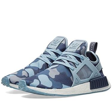 Imagem de adidas NMD XR1 Tênis feminino em cinza meia-noite/cinza tinta nobre, Azul-marinho universitário/azul fácil/roxo gelo, 5.5 US
