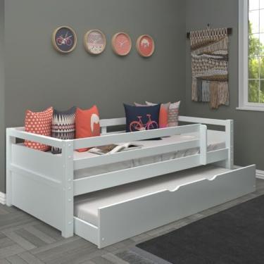 Imagem de Bicama Infantil Madeira Maciça Com Cama Aux Solteiro Woodstore