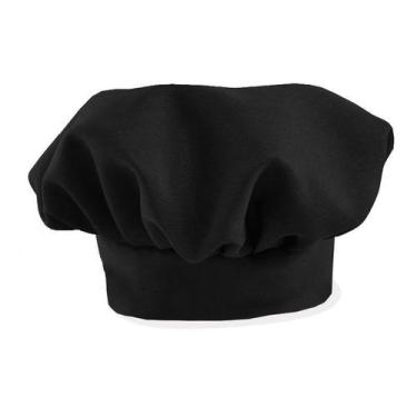 Imagem de Chapéu de cozinheiro mestre cuca preto - Recanto da Costura