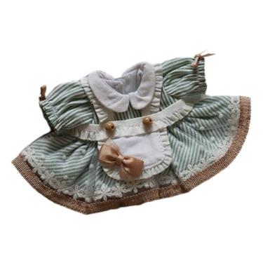 Imagem de menolana Vestido de princesa de boneca de pelúcia para 4,72 polegadas de imaginação de photo acessórios de modelo acessórios para modelos Faça suas próprias, Verde