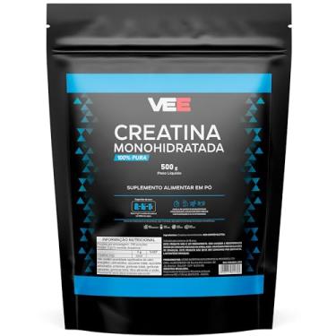 Imagem de Creatina 100% Pura Monohidratada Premium Refil 500g Suplemento em Pó Creatine 166 Porções Academia Treino Pó Creatine Ganho Muscular Hipertrofia Força Energia Resistência 166 Porções - VEE