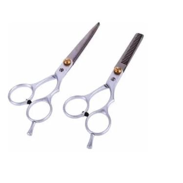 Imagem de Tesoura Semi Profissional Fio Navalha 6.0 E Desfiadeira 6.0