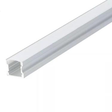 Imagem de Perfil P/ Fita LED Sobrepor THIN Alumínio 3MT Branco 17x14mm LUMIER