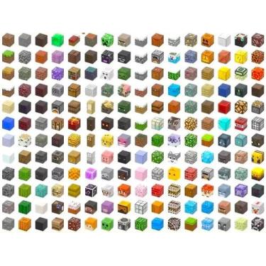 Imagem de Blocos Magnéticos Minecraft 100 Peças De Construção Kids - Perfetto