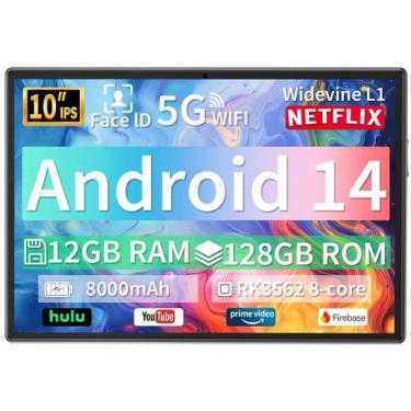 Imagem de Tablet JJGJ TAB10 10.1" Android 14 12 GB RAM 128 GB de armazenamento