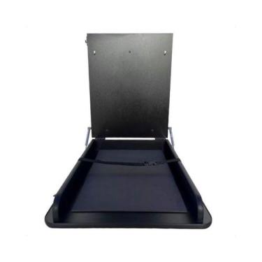 Imagem de Trocador De Fraldas Retrátil Preto Com Colchonete E Cinto - Sr Fabrica