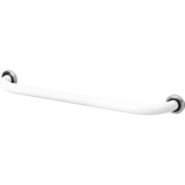 Imagem de Barra de Apoio Branca Para Banheiro Idoso 100cm - CromoShop Home and D