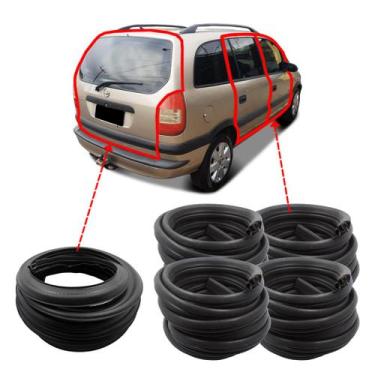 Imagem de Kit Borracha 4 Portas e Mala Chevrolet Zafira 2002 a 2012 Borrachauto