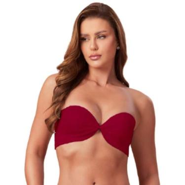 Imagem de Sutia sem alça com Bojo e Aro Nayane Rodrigues Rendado de Alta Sustent