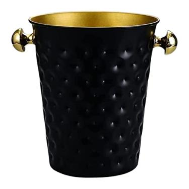 Imagem de FTOQWZXV Balde de gelo, balde de gelo, balde de champanhe, balde de vinho, balde de gelo de aço inoxidável para bares, bebidas geladas, balde de champanhe, balde refrigerador para banheira de gelo