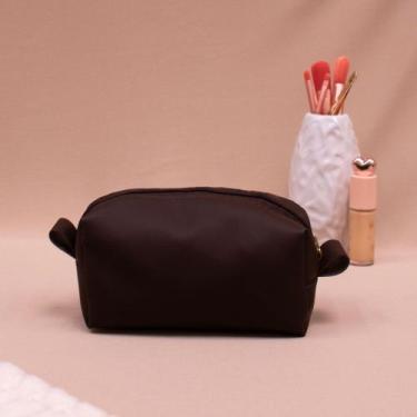 Imagem de Necessaire Pequena Feminina Compacta Multiuso Bolsa Organizador de Bol