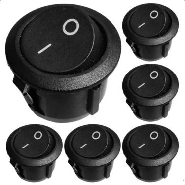Imagem de Kit 6 Gangorra Botão Liga Desliga Interruptor - infinity grill