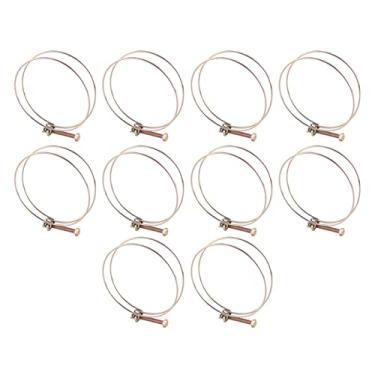 Imagem de Mangueira CLAMP CLIPES DE MANGUELAÇÃO A fixador de mangueira de fios duplos ajustável Mangueira Barb alcance Tubos de cano de cano de encanamento para encanamento para aplicações (100mm)94-100))